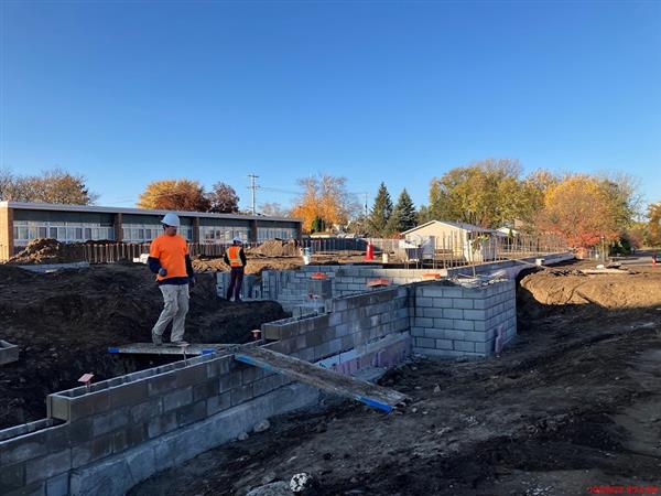 Concrete masonry unit (CMU) foundation walls will soon be below grade